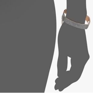 Michael Kors NEW Rose Gold Pave' Set Crystals Rectangle